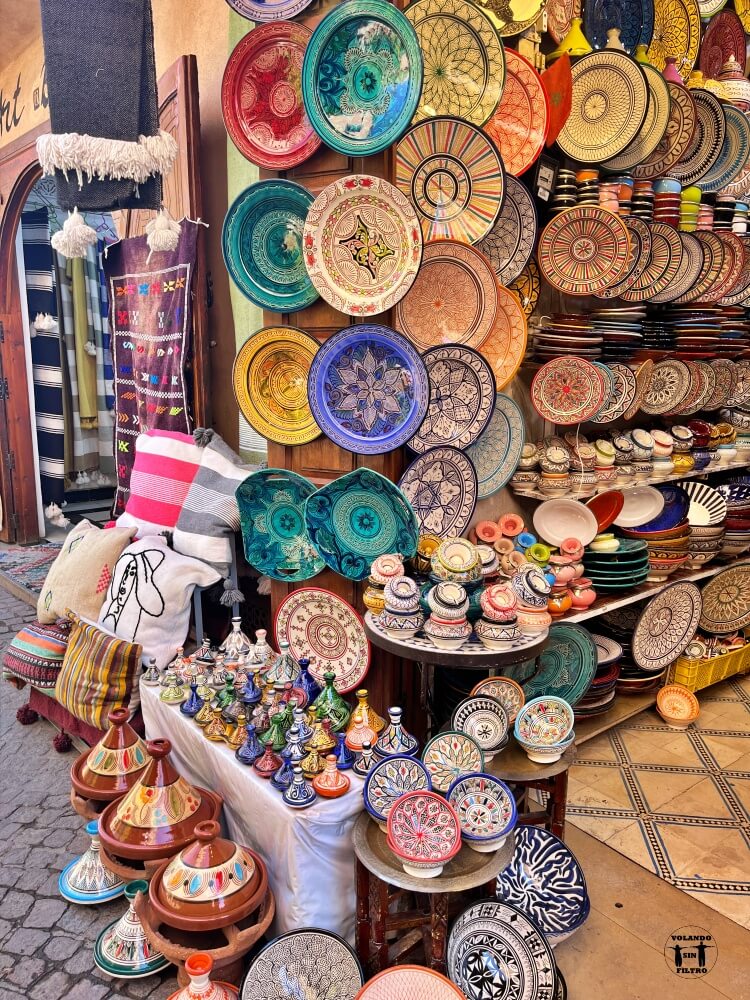Tienda de cerámica en Marrakech 